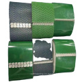 Cinta transportadora de PVC de equipaje superior de diamante verde grueso diferente